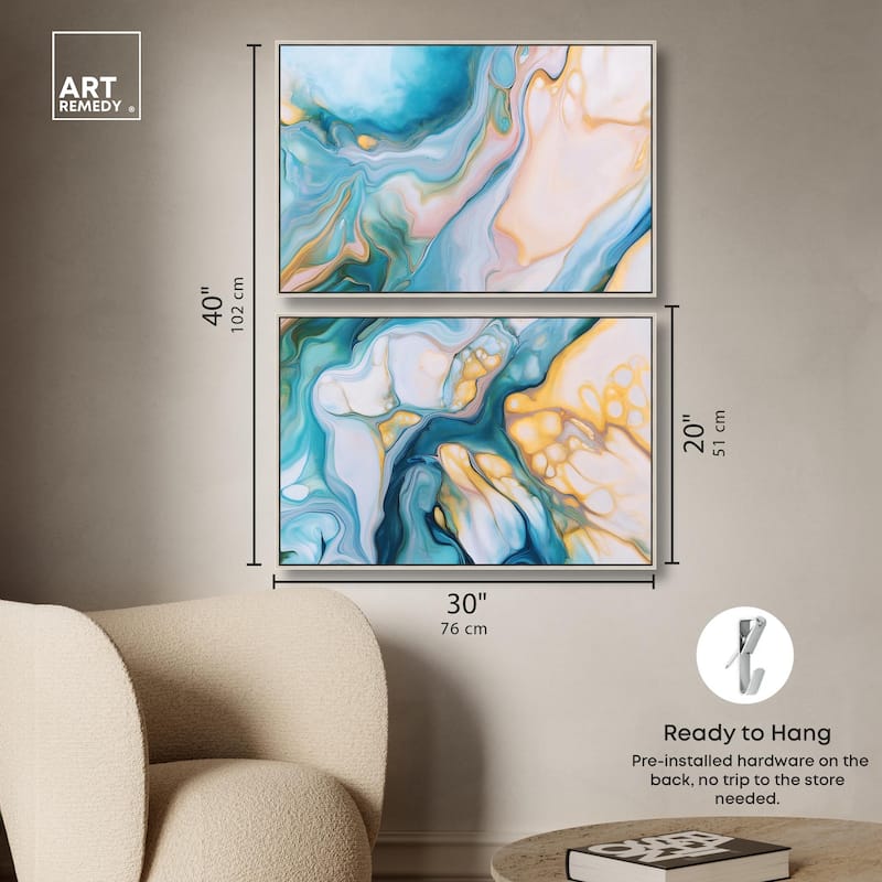 Visions Pastel III Canvas Set of 2 by Art Remedy