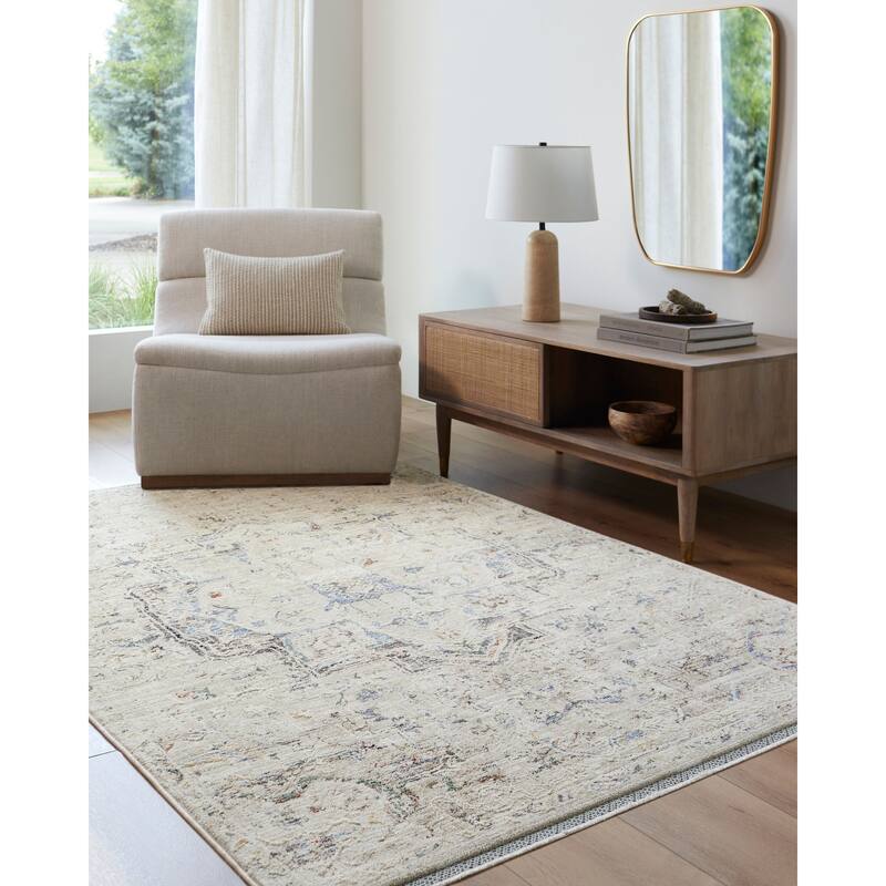 Livabliss Rivaldo Traditional Medallion Area Rug