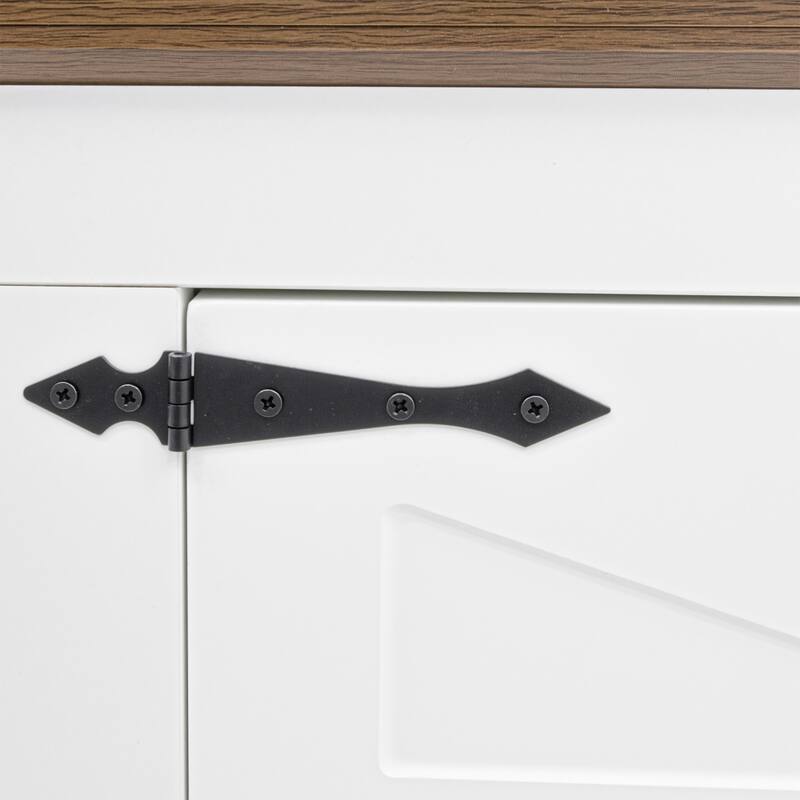 71" Farmhouse Hall Tree with Bench, 5-in-1 Entryway Storage with Coat Rack & 4 Shoe Cubbies