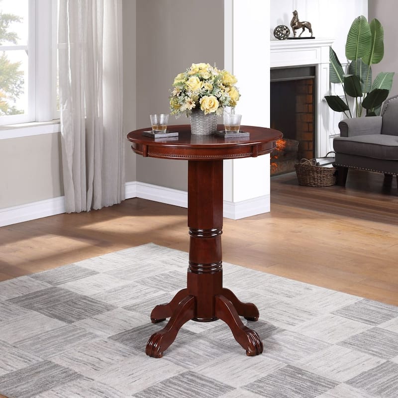 Florence 30-inch Round Wood Pub Table