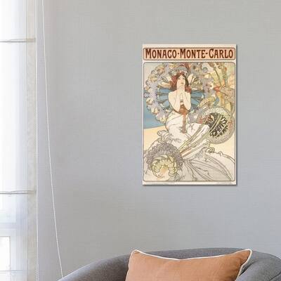 iCanvas "Monaco, Monte Carlo, 1897" by Alphonse Mucha Canvas Print