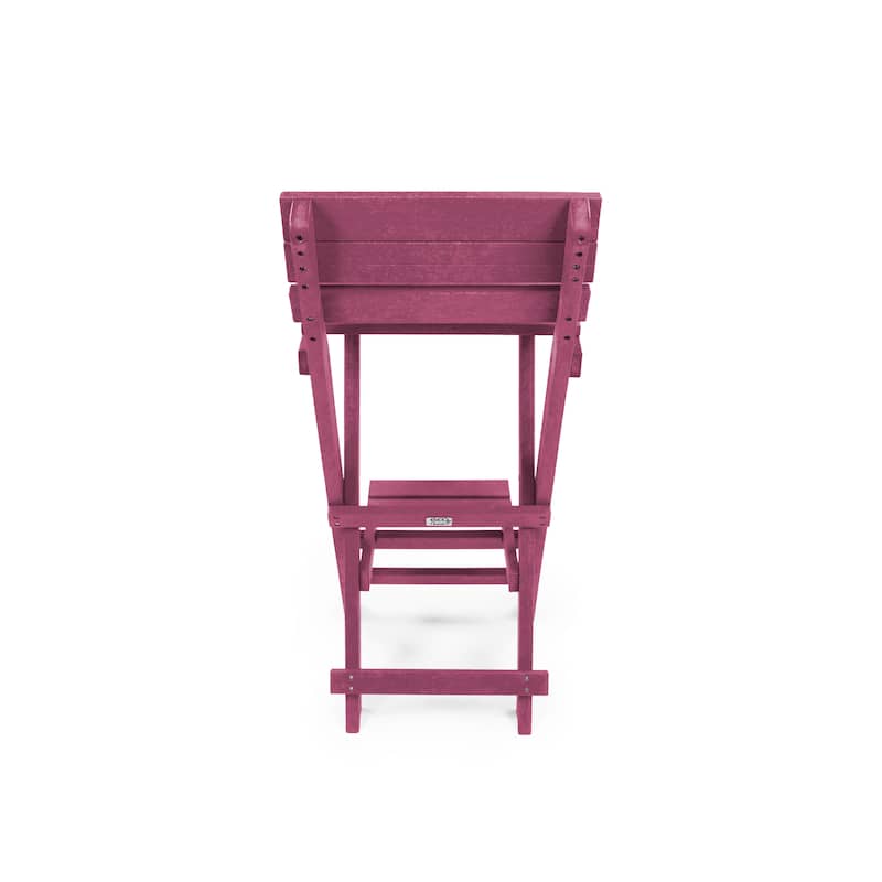 Key West Fully Assembled All-Weather Recycled HDPE Outdoor Folding Bar Stool