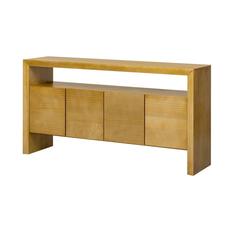TV Stand for 65+ Inch TV, Entertainment Center TV Media Console Table, Modern TV Stand with Storage