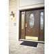 preview thumbnail 2 of 1, Large Chevron Coir Doormat - 24" x 35"
