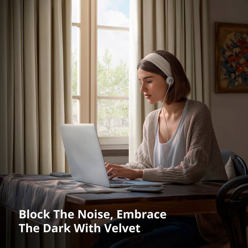 Exclusive Fabrics Signature Extra Wide Ivory Velvet Blackout Curtain (1 Panel) - Luxurious Blackout Drapery for Elegant Décor