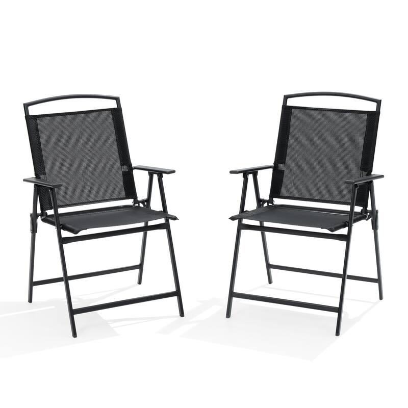 Pellebant Patio Portable Folding Chairs Outdoor Dining Chairs