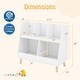 preview thumbnail 4 of 5, 5-Cubby Toy Storage Organizer Children 2-Tier Open Book Display Organizer