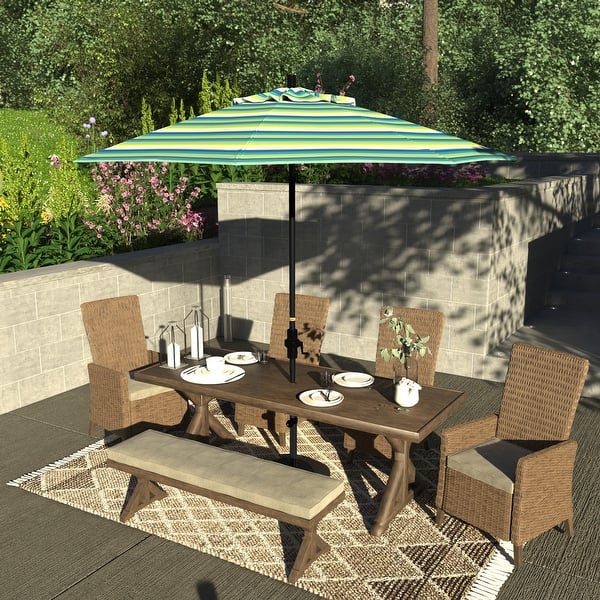 9' patio umbrella frame Galtech Wood Market but you will also enjoy the generous shade it provides for years to come 9' Starlux Collar Tilt Umbrella