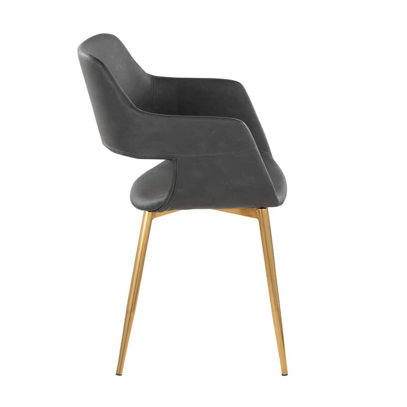 Porch & Den Vallen Dining Chair with Metal Legs (Set of 2)