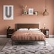 preview thumbnail 1 of 8, Homestyles 3-Piece Merge Brown Wood Queen Bed with Two Nightstands Set Brown - Queen - 3 Piece