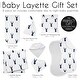 preview thumbnail 6 of 4, Woodland Deer Collection 7-piece Newborn Baby Layette Set - Navy Blue and White Forest Animal Stag Antler