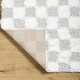 preview thumbnail 35 of 48, Livabliss Urban Shag Scandinavian Checkered Area Rug.