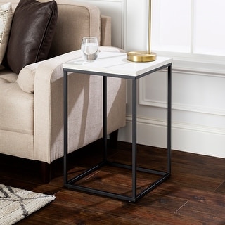 Walker Edison Geller Square Modern Side Table - Bed Bath & Beyond ...