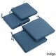 preview thumbnail 6 of 20, Blazing Needles 19-Inch x 20-Inch Indoor Chair Cushion (Set of 4) Indigo