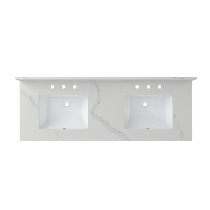 CRAFT + MAIN BAVT6122D-QCB Brantley 60" Free Standing Double Basin
