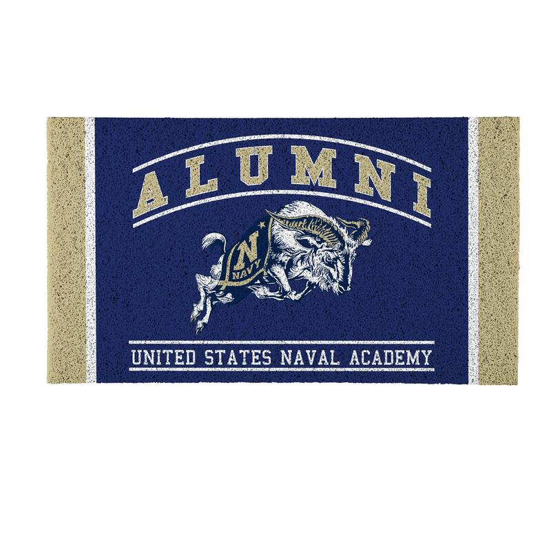 28 in. x 16 in. US Naval Academy Alumni Full Color PVC Door Mat