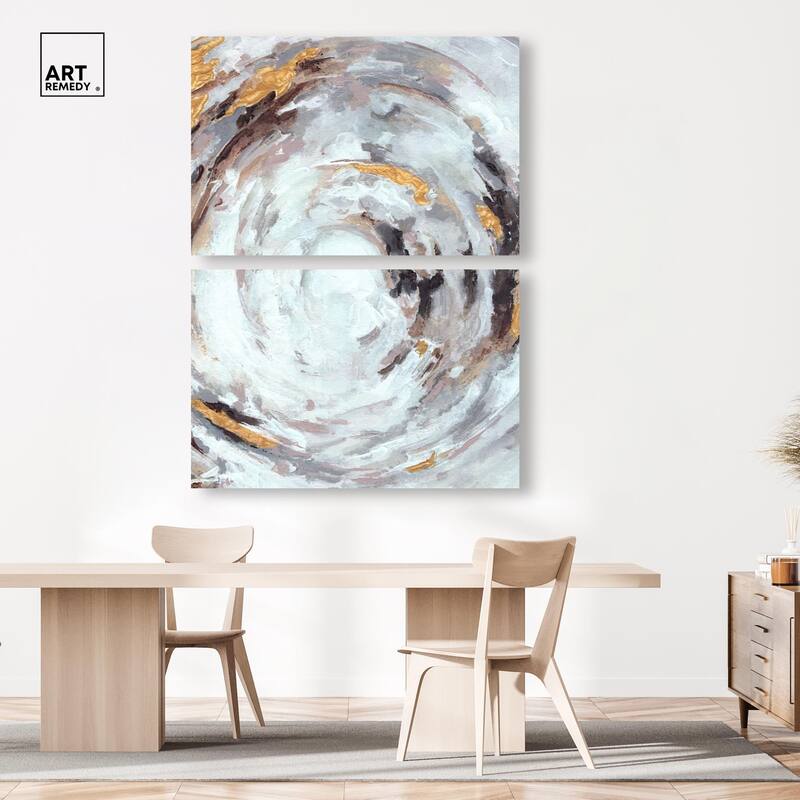 Cyclone Art Canvas Set of 2 by Art Remedy, Gallery Wrapped