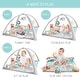 preview thumbnail 4 of 3, The Peanutshell Safari 123 7-in-1 Activity Play Gym & Play Mat for Baby - Blue