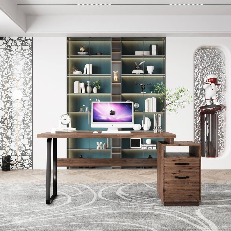 Writing Computer Desk with Drawers