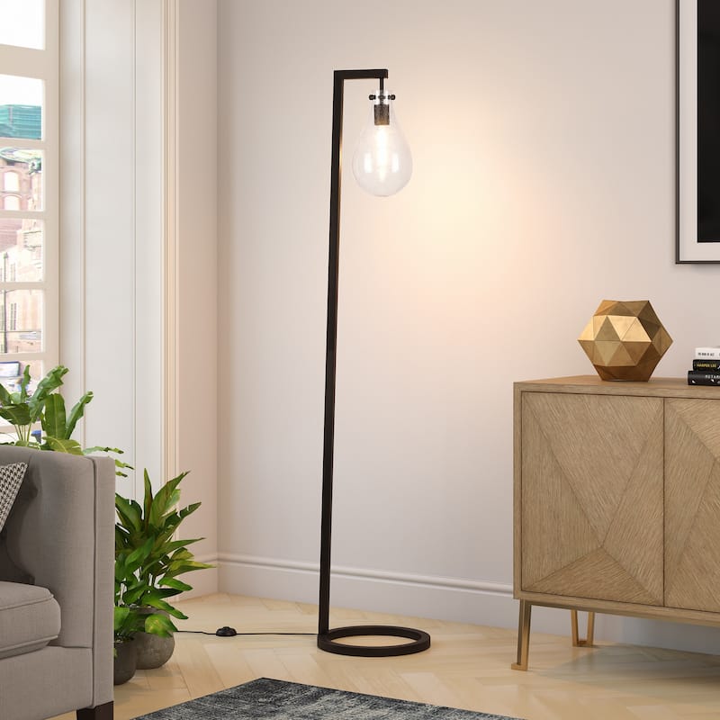 Anslem Floor lamp in blackened bronze