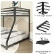 preview thumbnail 5 of 5, Sturdy Twin over Full Bunk Bed Metal for Kids,with Ladder & Guardrails
