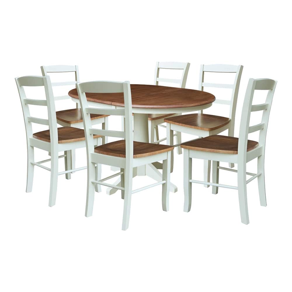 Multi-Piece Set - 36" Round Extension Dining Table with Madrid Chairs