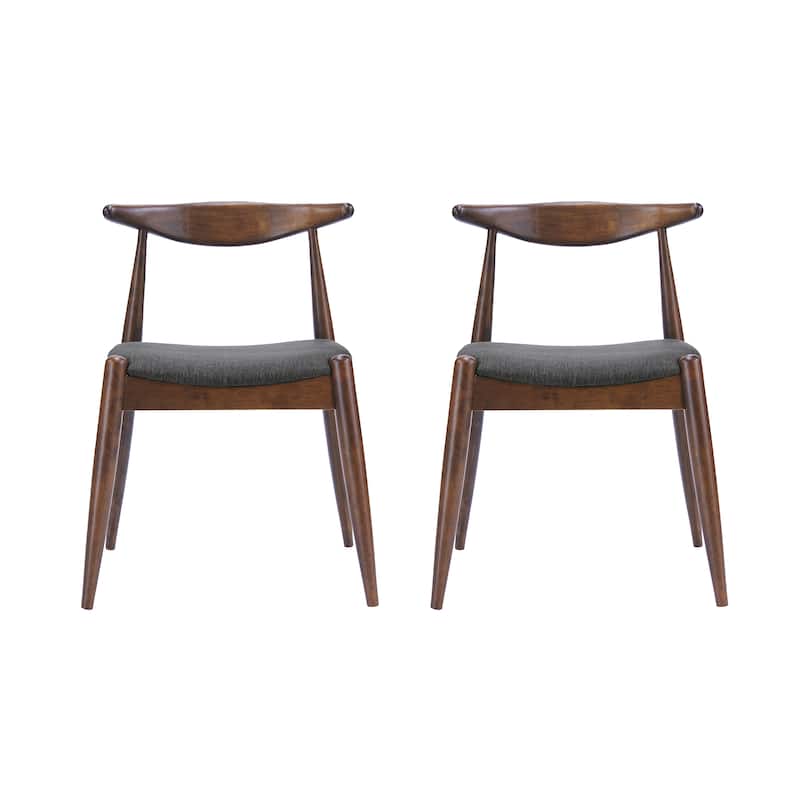 Francie Mid-Century Modern Dining Chairs (Set of 2) by Christopher Knight Home - 20.50" W x 20.25" L x 29.75" H