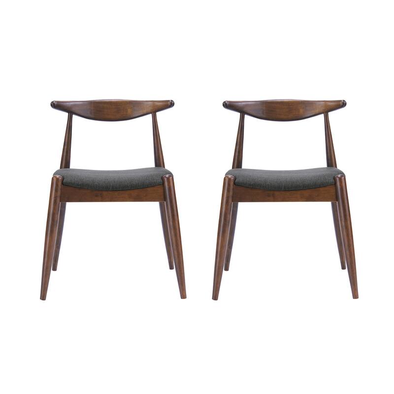 Francie Mid-Century Modern Dining Chairs (Set of 2) by Christopher Knight Home - 20.50" W x 20.25" L x 29.75" H