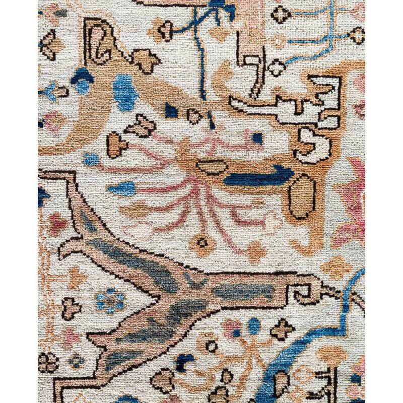 Serapi One-of-a-Kind Hand-Knotted Area Rug - Ivory - 9' 0" x 12' 1"