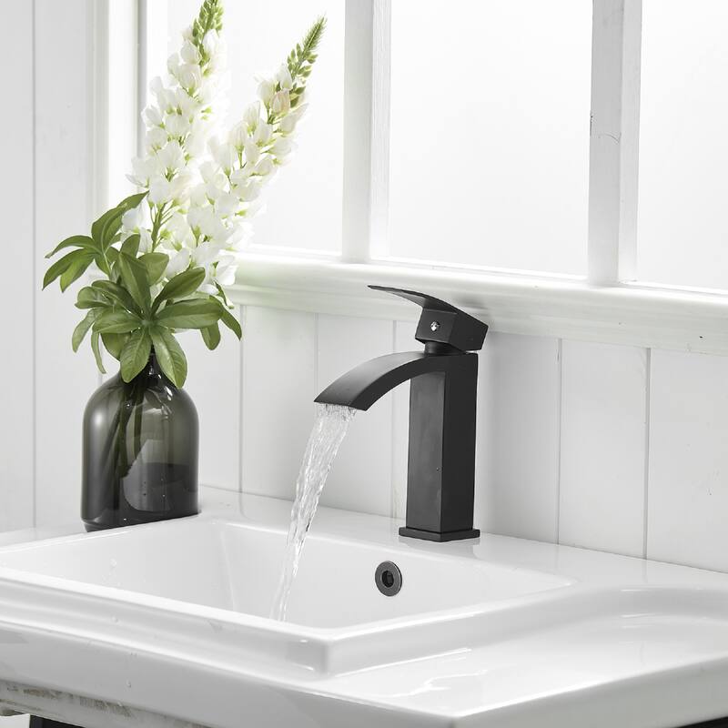 Waterfall Single Hole Sink Bathroom Faucet