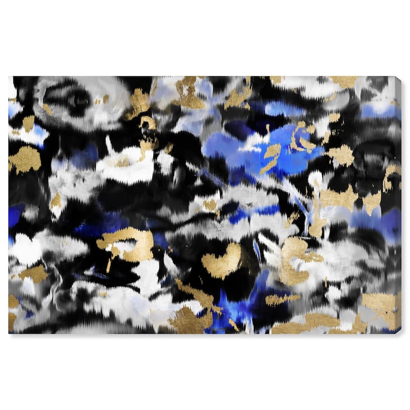 Wynwood Studio Canvas Abstract Bonboni Black and Metallic Gold Modern & Contemporary Wall Art Canvas Print