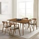 preview thumbnail 44 of 90, Set of 2/4/6 - Santana Mid-Century Modern Upholstered Wood Dining Chairs