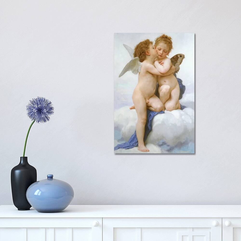 iCanvas "The First Kiss " by William-Adolphe Bouguereau Canvas Print