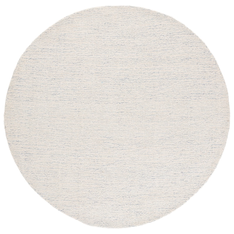 SAFAVIEH Handmade Abstract Aira Contemporary Wool Rug - 6' Round - Ivory