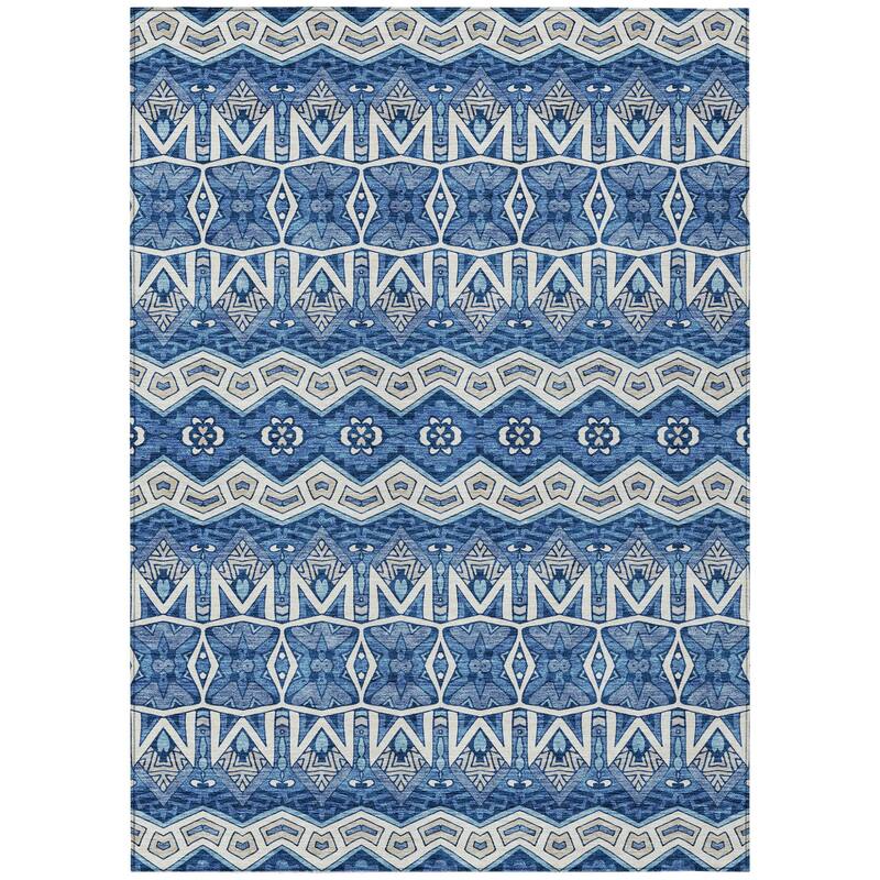 HomeRoots Moroccan Transitional Rectangle Outdoor Rug