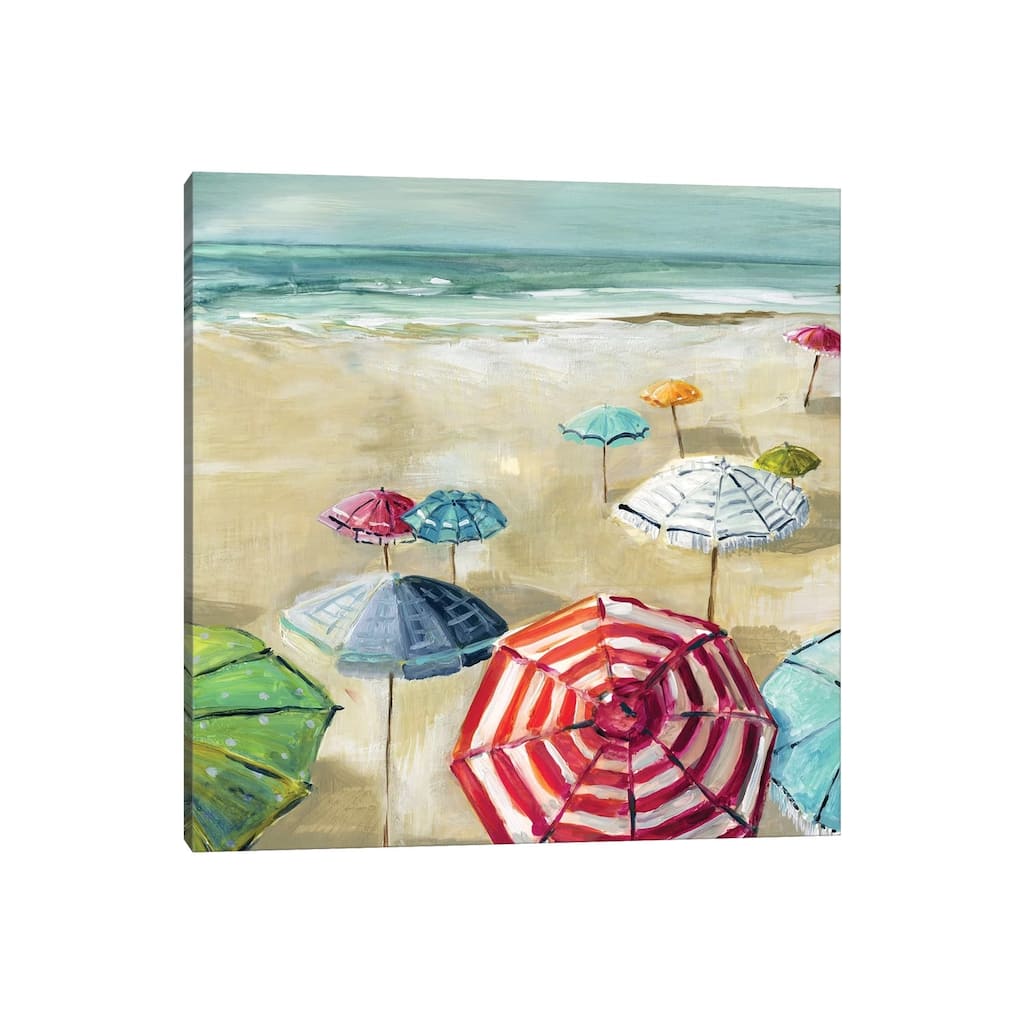 iCanvas "Umbrella Beach II" by Carol Robinson Canvas Print