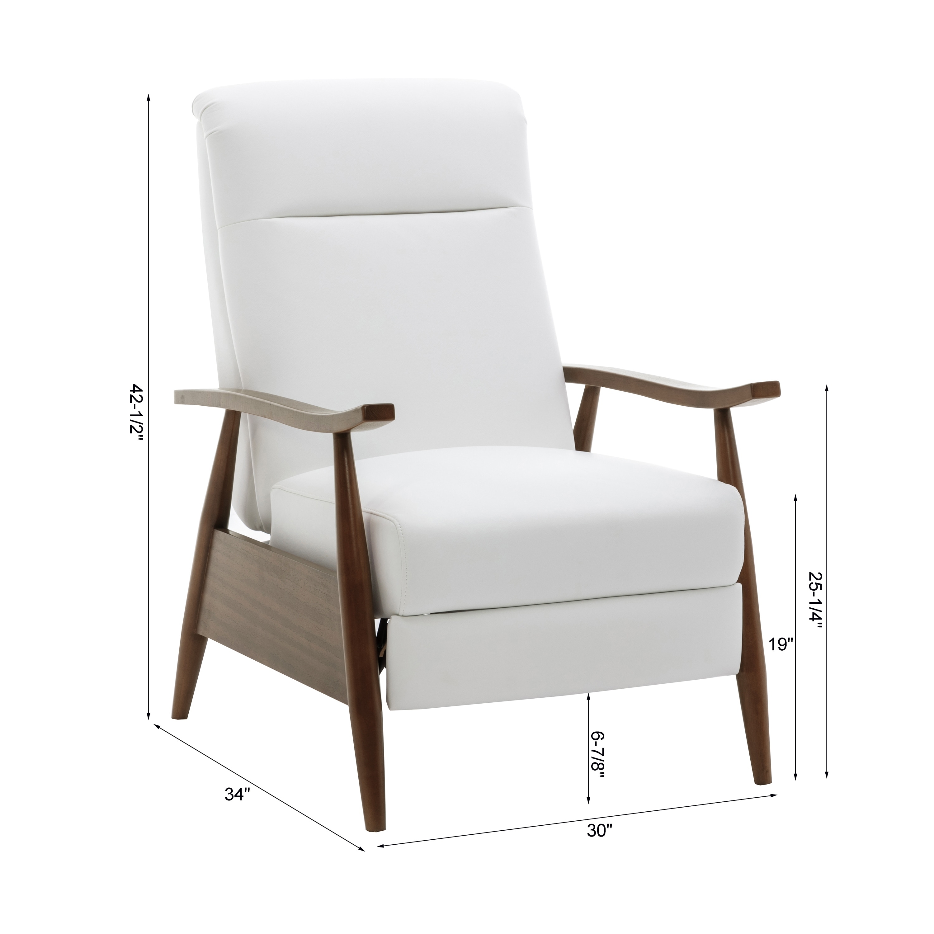 Sienna wood arm push hotsell back recliner by greyson living