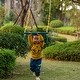 preview thumbnail 3 of 4, Outdoor Playground Gym Heavy Duty Kids Fun Hanging Trapeze Bar, Green Steel Bar and Yellow Chain Swing Playsets