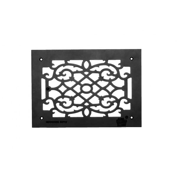 Renovators Supply Black Air Vent Registers, Grilles u0026 Vents 14 X 10 Cast  Aluminum Wall/Ceiling/Floor Vent Register - Bed Bath u0026 Beyond - 13301949