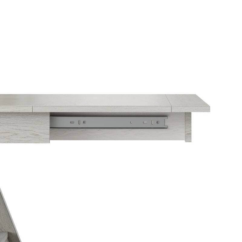 Javlergo Dining Table and Chairs Set for 4-6 Persons Extendable Kitchen Dining Room Table Set