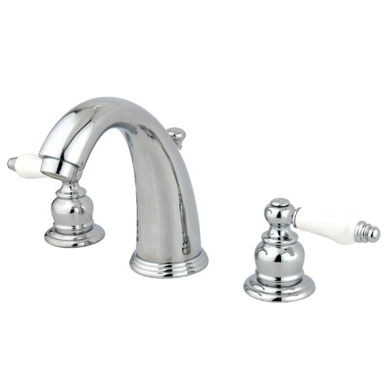 Kingston Brass Victorian Deck Mount Widespread Bathroom Faucet - Polished Chrome