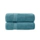 preview thumbnail 76 of 130, Madison Park Signature 800GSM Ultra-Soft 100% Cotton Absorbent Towel Set 2-Piece - Aqua