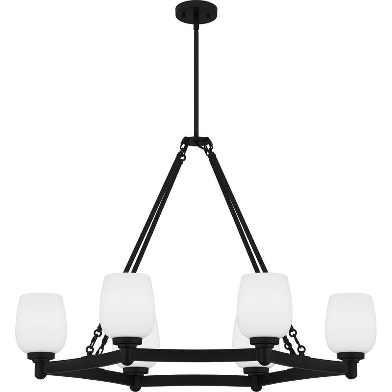 Penning 6-Light Matte Black Island Light