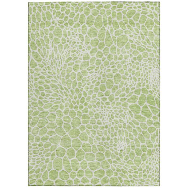 HomeRoots Geometric Transitional Rectangle Outdoor Rug