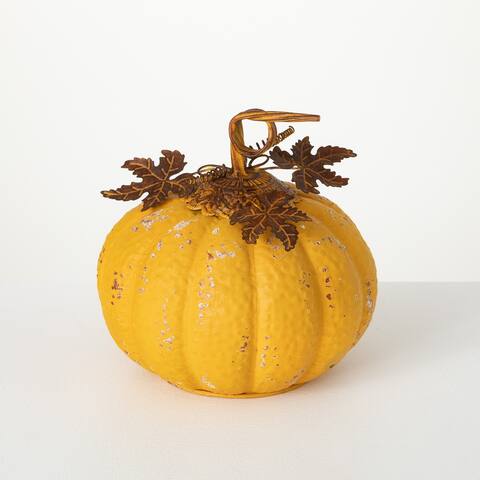 Small Yellow Metal Pumpkin