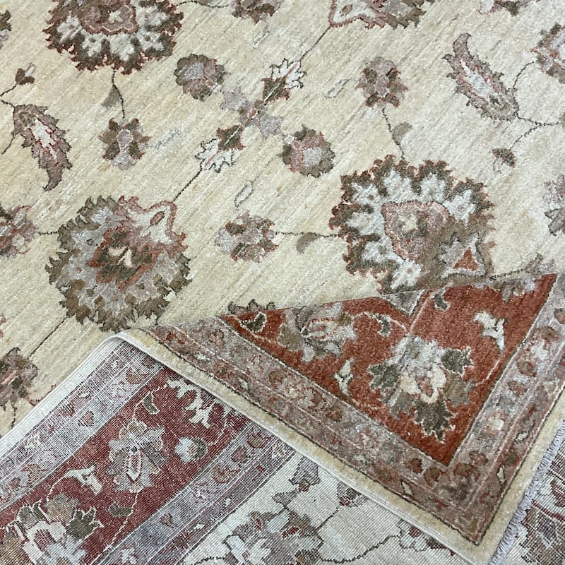 HERAT ORIENTAL Handmade Oushak Wool Rug - 6'6" x 8'2"