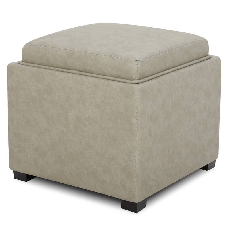 Spruce & Spring Ethan Storage Stool Ottoman