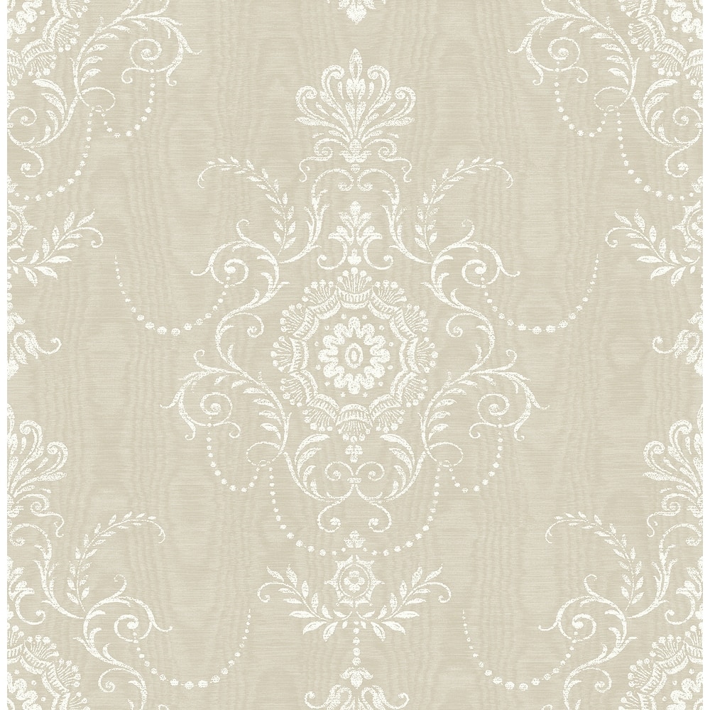 Seabrook Designs Colette Cameo Nonwoven Unpasted Wallpaper