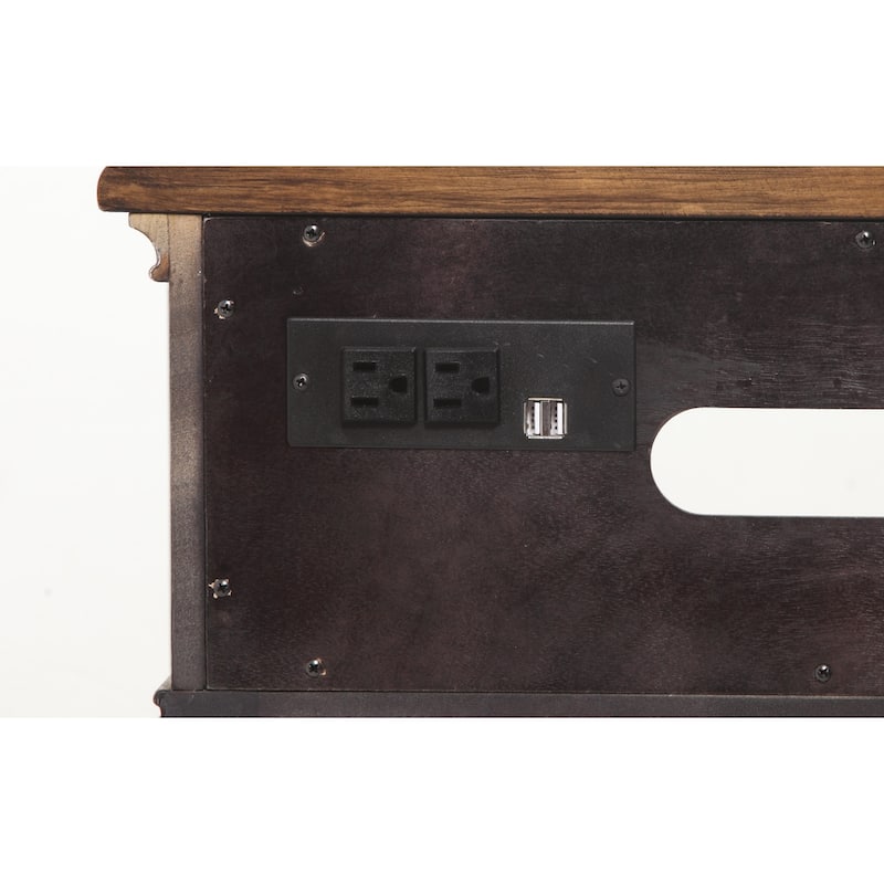 Plymouth Gray Wood Entertainment Base by Flexsteel - 67" x 31" x 20"