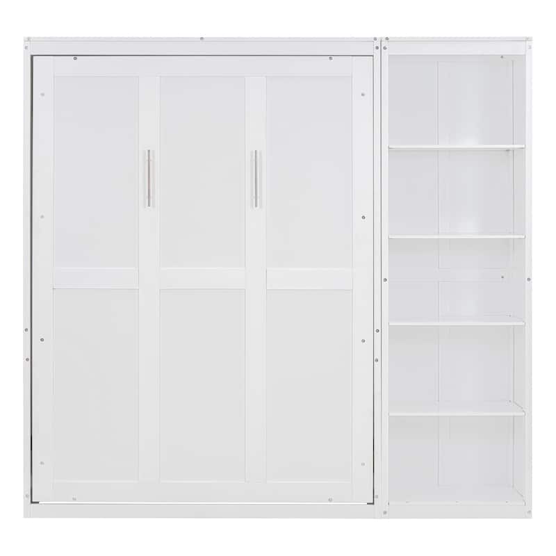 Merax Murphy Bed Wall Bed with Shelves